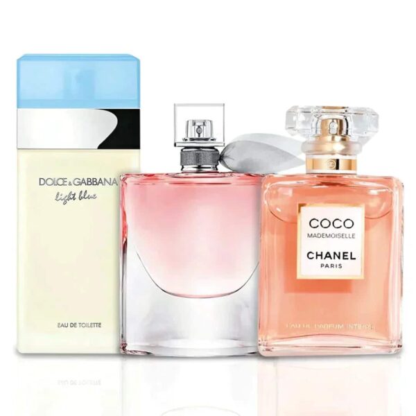 3 Parfumcombinaties  – La Vie Est Belle, Coco Mademoiselle og Light Blue