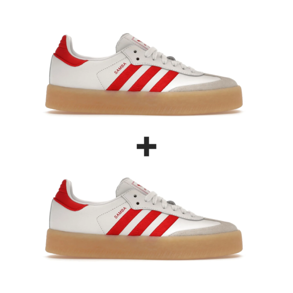 [Koop 1, krijg 2] Adidas Sambae White Better Scarlet Gum