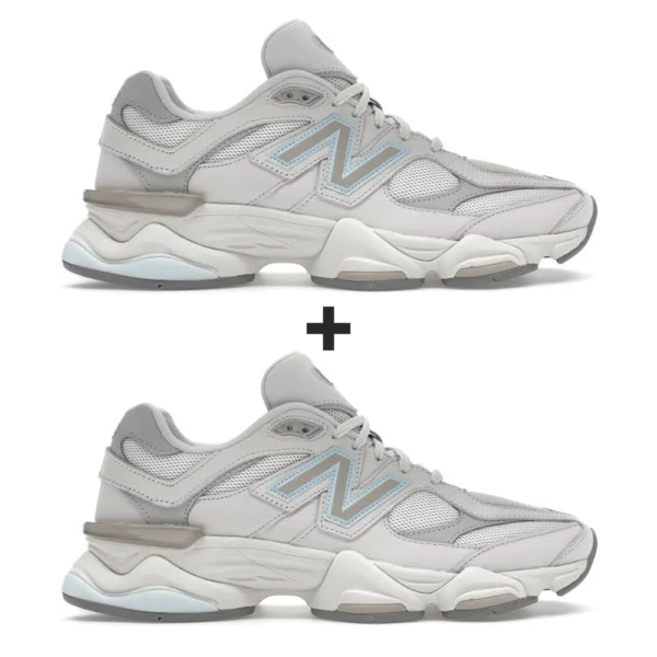 [Koop 1, krijg 2] New Balance 9060 Reflection Raincloud Quarry Blue