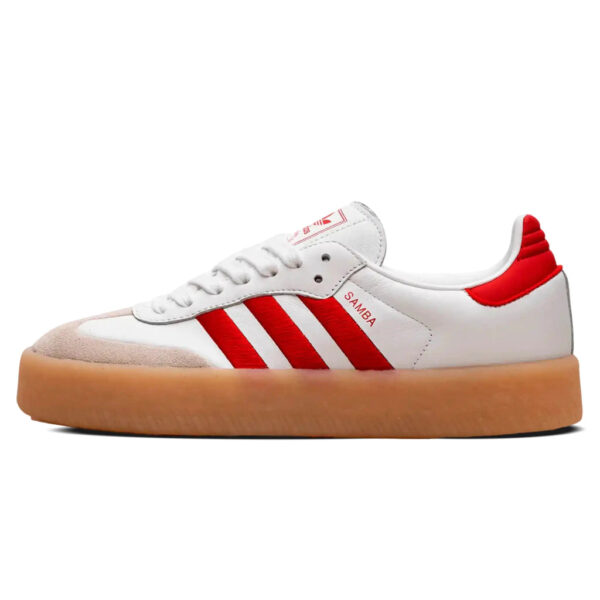 [Koop 1, krijg 2] Adidas Sambae White Better Scarlet Gum - Afbeelding 2