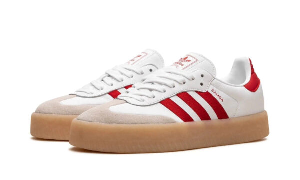 [Koop 1, krijg 2] Adidas Sambae White Better Scarlet Gum - Afbeelding 4